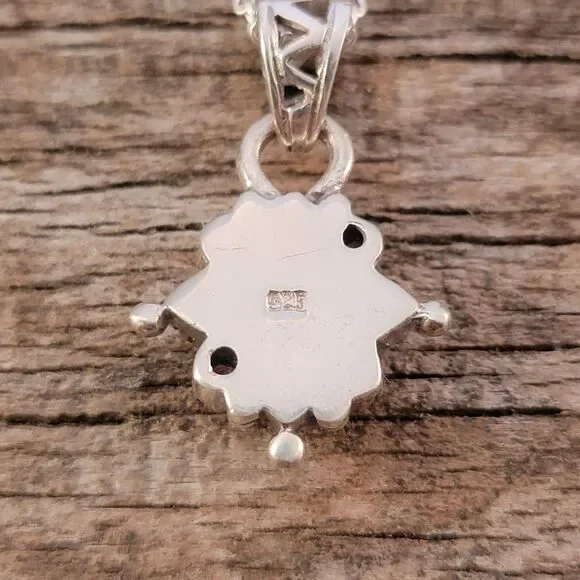 Barse Sterling Multi Stone Artisan  Cross Pendant Necklace - Picture 7 of 9